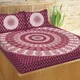 Maroon__Jaipuri bedsheet